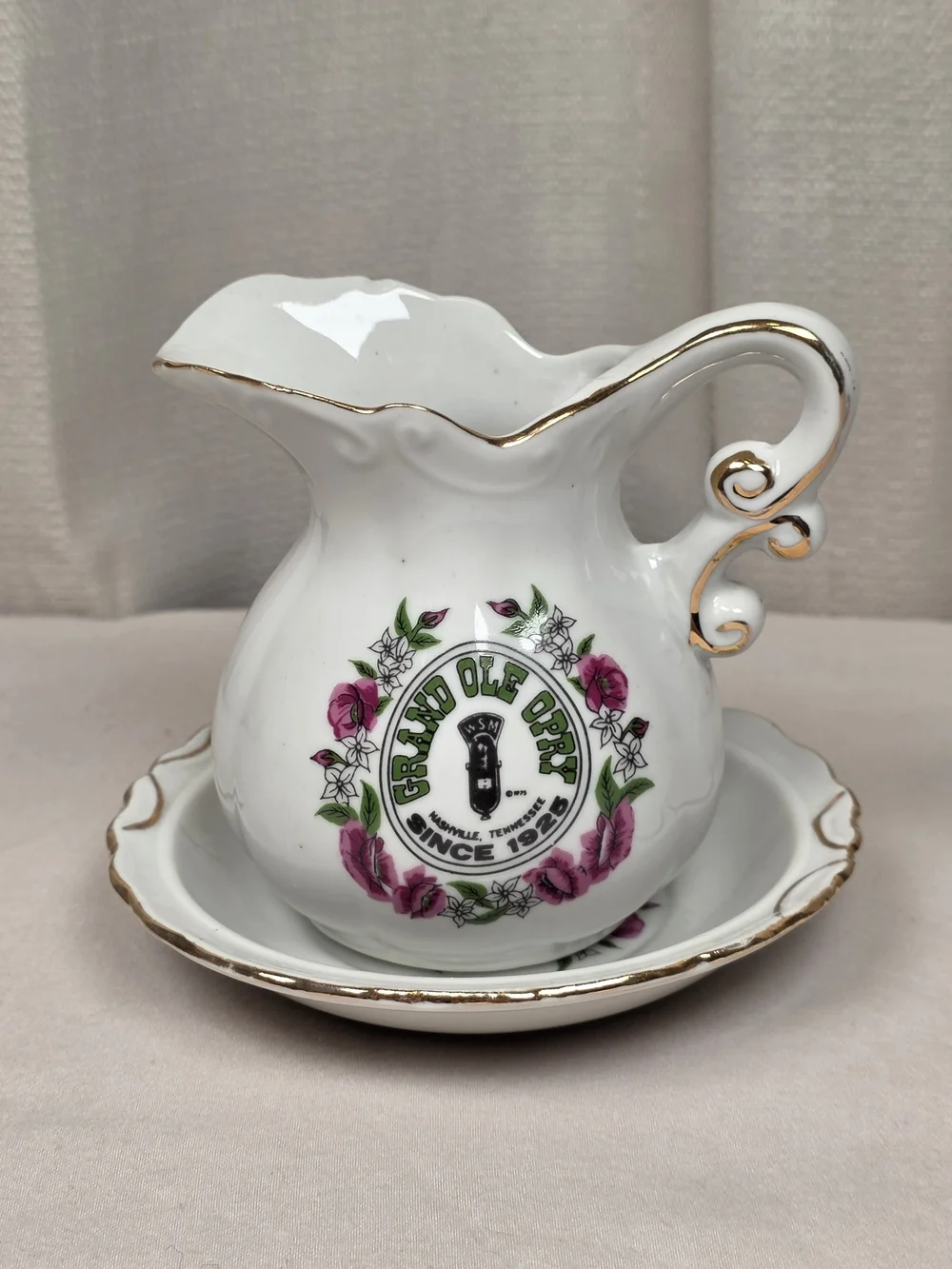 Vintage Grand Ole Opry Creamer & Underplate